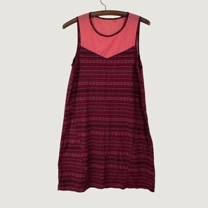Toad & Co Sunkissed Swing Dress Womens S red orange Striped Athletic Outdoor